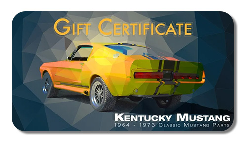 KENTUCKY MUSTANG GIFT CERTIFICATE KENTUCKY MUSTANG GIFT CERTIFICATE
